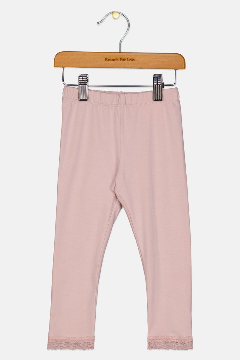 NAME IT سروال ليغينغز سادة للفتيات الصغيرات، وردي - Image 1