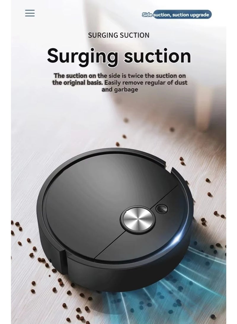 مكنسة روبوت ذكية صغيرة – شفط قوي وتشغيل أوتوماتيكي للمسح والكنس، هادئة، لاسلكية، بصندوق غبار 0.6L - Image 3