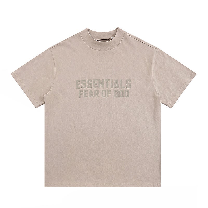 2024 SS FOG ESSENTIALS Velvet Tee Casual Unisex gold silk