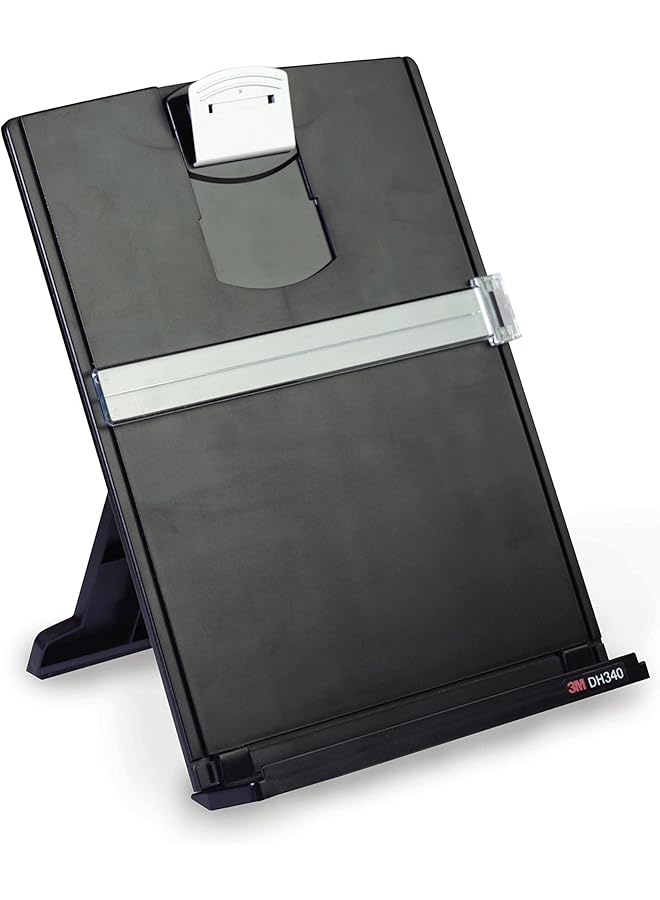 3M Desktop Document Holder With Adjustable Clip 25 1 2 In X 12 In 150 Sheet Capacity Black Dh340Mb - Image 1