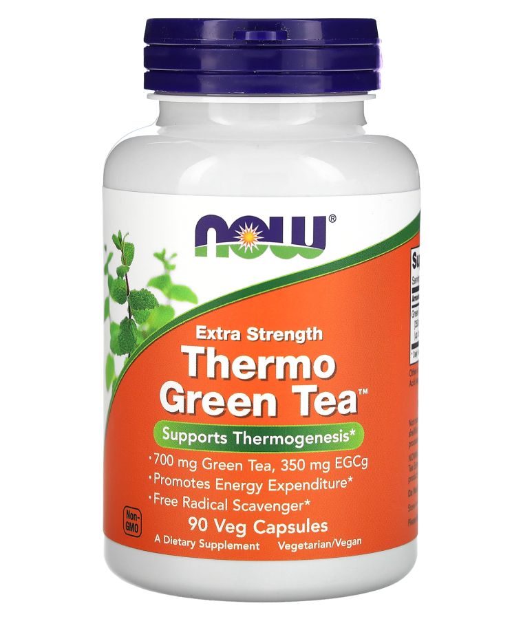 now Thermo Green Tea 700 mg 90 Veg Capsules