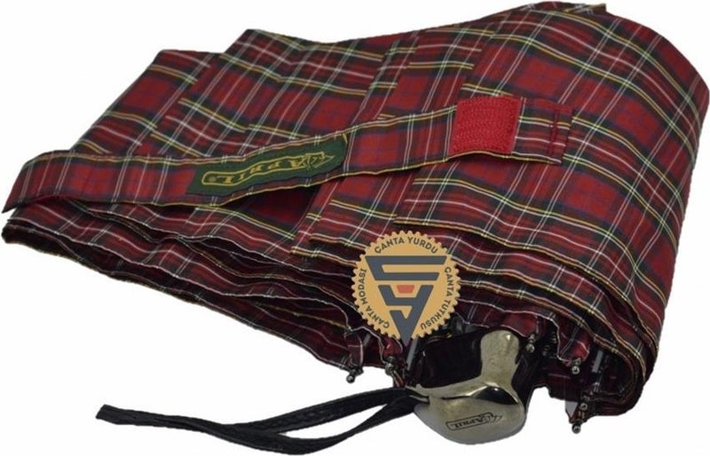 April 03L Women's Umbrella Plaid Red  - Image 3