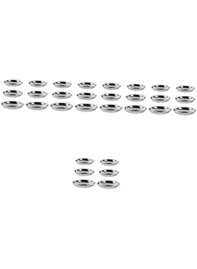 Stainless Steel Soy Sauce Dipping Bowls Set Of 30 For Seasoning And Appetizers - Image 1