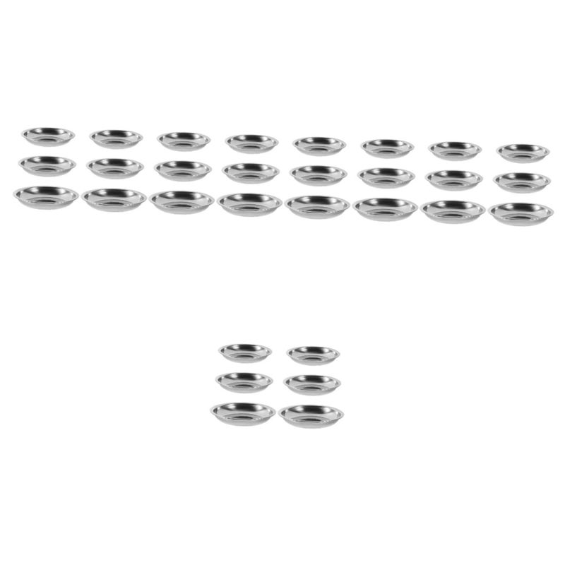 Stainless Steel Soy Sauce Dipping Bowls Set Of 30 For Seasoning And Appetizers - Image 2