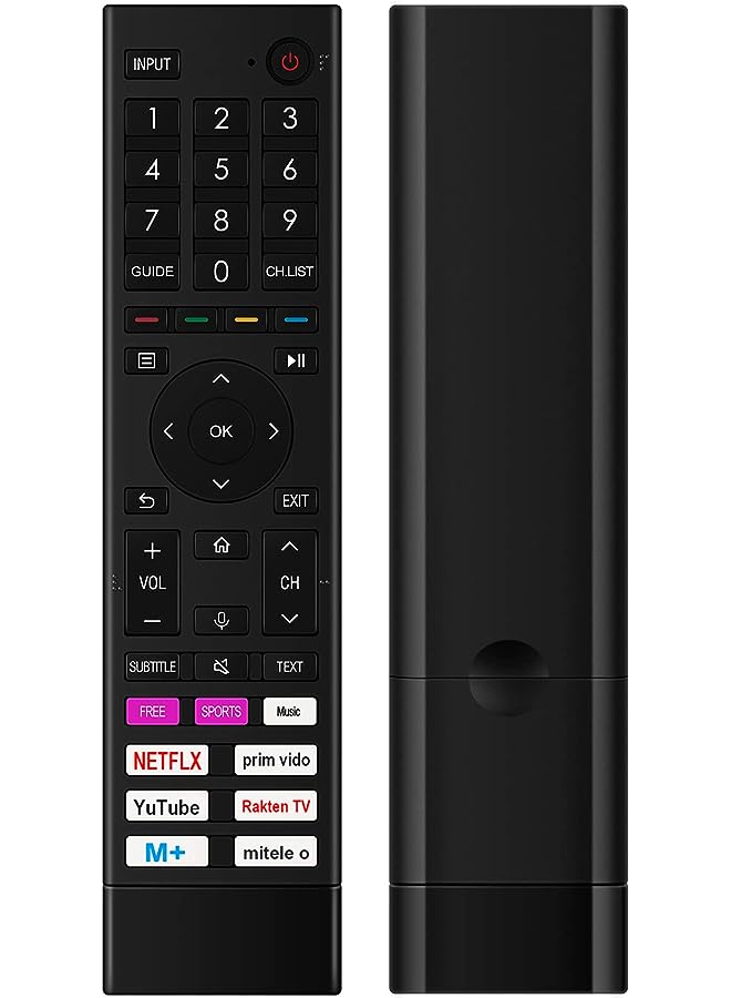 Allimity جهاز التحكم عن بعد الصوتي البديل ERF3D80H مناسب لتلفزيون Hisense الذكي 32A3G 43H4D1 32A4HD1 50A61GTUK 55A61GTUK 65A61GTUK 70A61HD1 75A61GSD 65A6GTUK 43A6GTUK 50A6GTUK 55A6GTUK 75A6GTUK 55A6BGTUK - Image 1