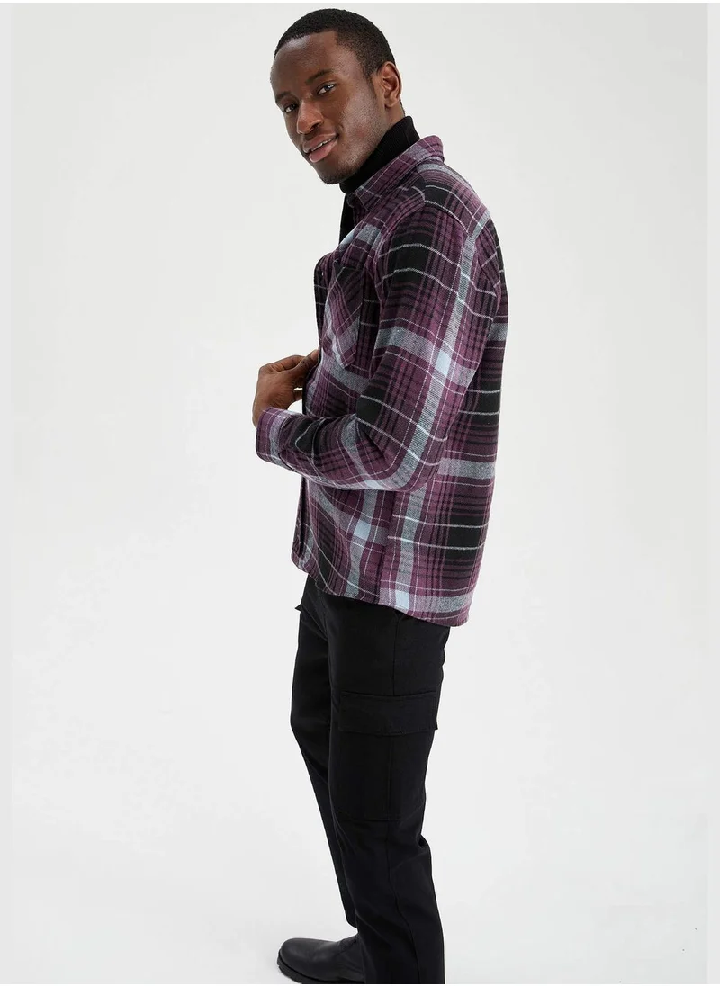 DeFacto Regular Fit Check Patterned Shirt Jacket