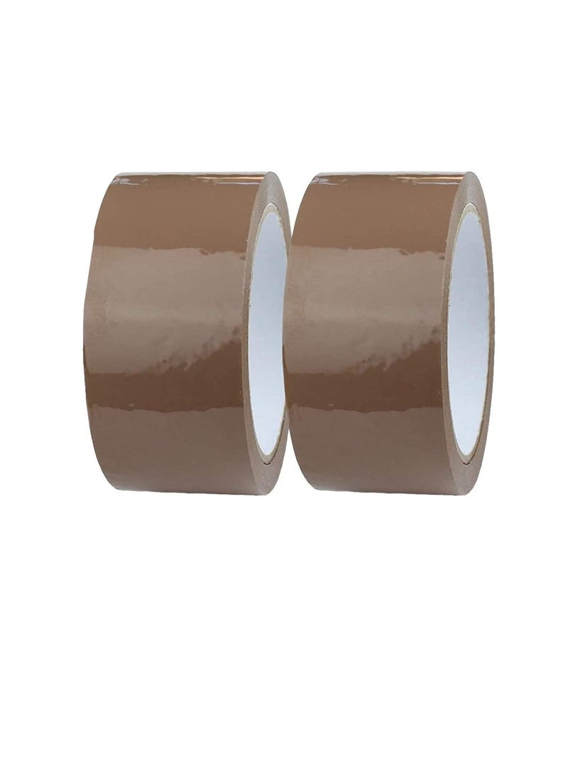 Generic Brown Packaging Tape 2 Inch for Parcels and Boxes This Brown Packing Tape Provides a Strong Secure and Sticky Seal for Your Cardboard Boxes and for Moving House Pack of 2  - Image 2