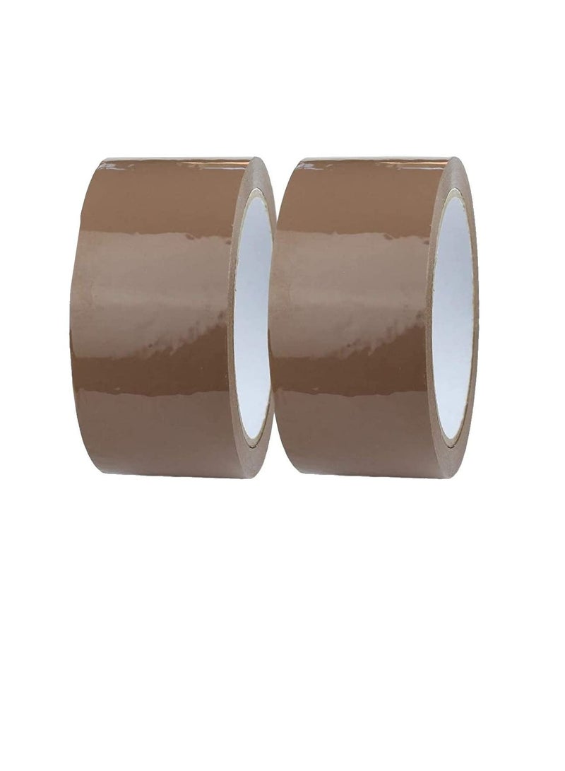 Generic Brown Packaging Tape 2 Inch for Parcels and Boxes This Brown Packing Tape Provides a Strong Secure and Sticky Seal for Your Cardboard Boxes and for Moving House Pack of 2  - Image 3