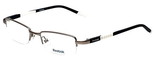 Reebok نظارات ريبوك ديزاينر R1003 بإطار ساتان-غانمتال 50مم مع عدسة تجريبية - Image 1