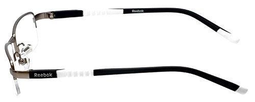Reebok نظارات ريبوك ديزاينر R1003 بإطار ساتان-غانمتال 50مم مع عدسة تجريبية - Image 5