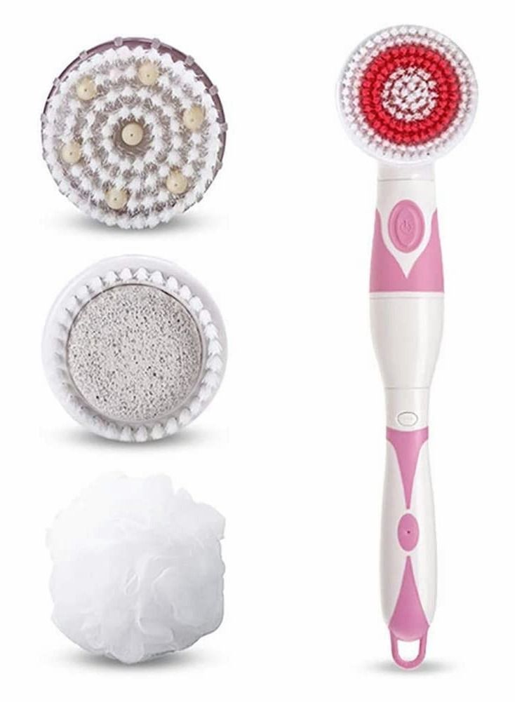 NIBEMINENT Electric Spin Massage Shower Brush Bath SPA Cleaning Waterproof Back Scrubber Long Handle Bathing Bathroom Spa Accessories 2022 New - Image 1