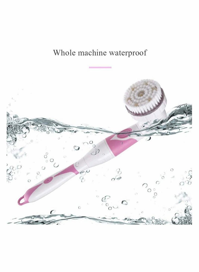 NIBEMINENT Electric Spin Massage Shower Brush Bath SPA Cleaning Waterproof Back Scrubber Long Handle Bathing Bathroom Spa Accessories 2022 New - Image 2