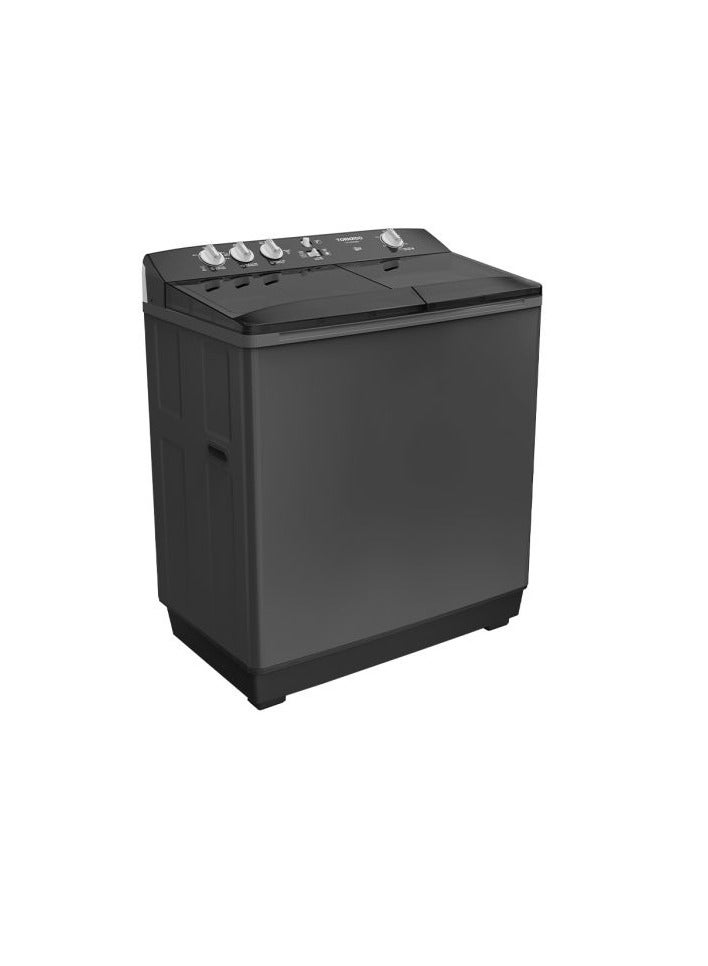 تورنيدو غسالة ملابس نصف أوتوماتيكية 12 كيلو اسود TVH-HM12TS (BK) - Image 2