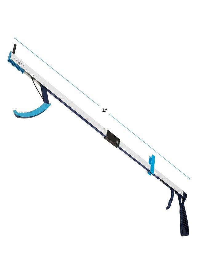 Luxet Grabber Reacher Tool 32 Inch Pick Up Stick - Strong Grip - Magnetic Tip - Claw Trash Picker Grabbers for Elderly Grab it Reaching Tool Grippers - Durable and Lightweight - Dressing Stick, 1-Pack - Image 2