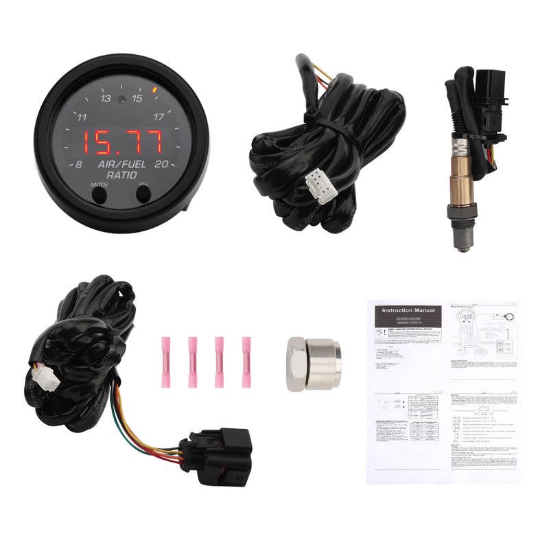 300300 Wideband UGEO Air Fuel Ratio Gauge 52mm2116 AFRLambda Controller Kit with LSU 49 Sensor