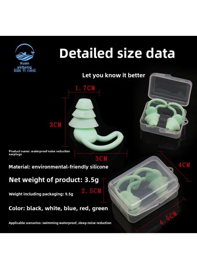 Generic Silicone Earplugs Noise Reduction Earplugs Shark Fin Three-layer Earplugs Soft Office Lunch Break Sleep Soundproof Earplugs Wholesale-Color:Black Pair Without Packaging  - Image 5