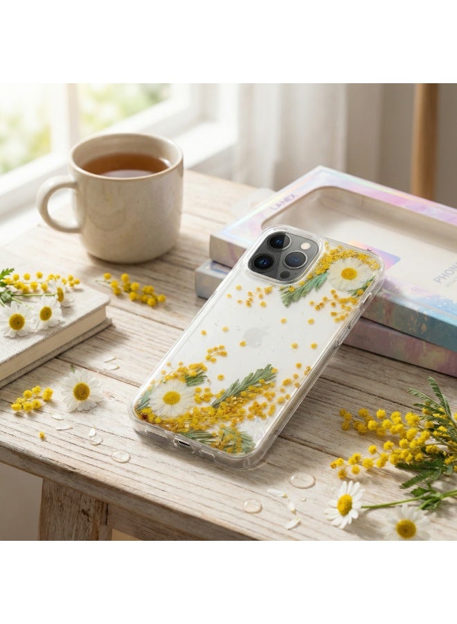 LANEX Clear Case for iPhone 12 Pro Max with Abstract Silver Metallic Design - Shockproof Protective Back Cover - Image 4