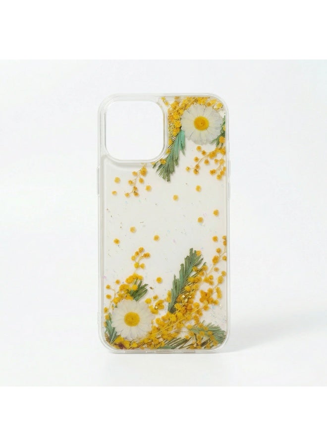 LANEX Clear Case for iPhone 12 Pro Max with Abstract Silver Metallic Design - Shockproof Protective Back Cover - Image 1