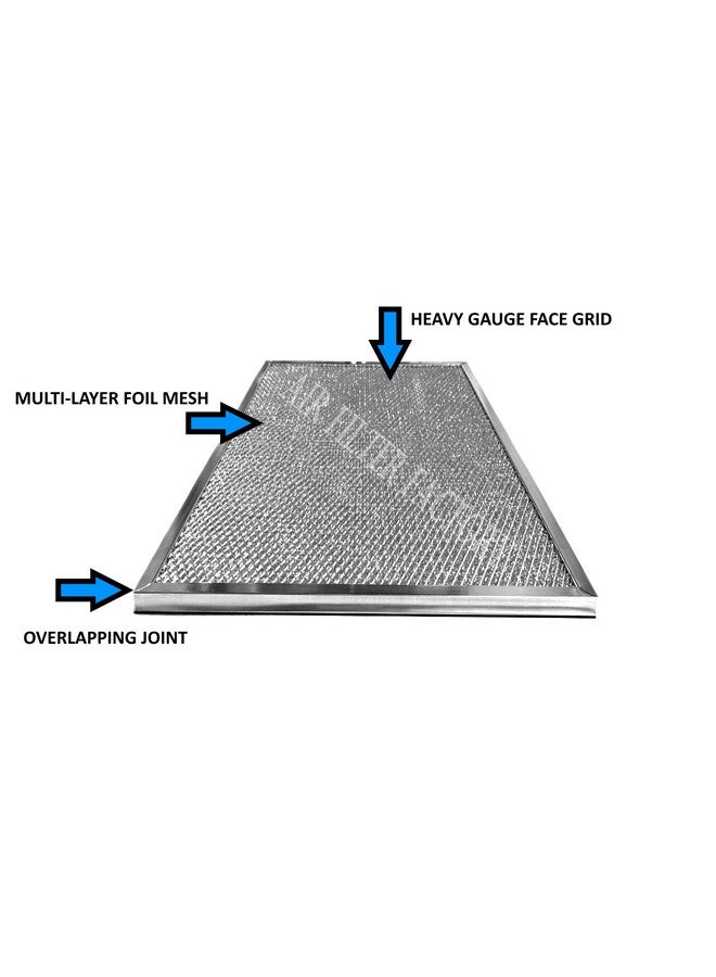 Air Filter Factory 2 Pack Air Filter Factory Replacement For Honeywell 203369, F50F1057, F50E1349, F50E1331, F50E1067, F50A1116, F50F1040 HVAC Furnace Aluminum Pre/Post Filters 12.5 x 20 Inches 
