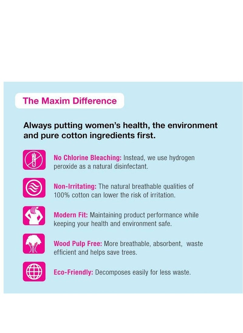 Maxim Hygiene Products Cotton Ultra Thin Panty Liners, Lite, 24ct  - Image 2