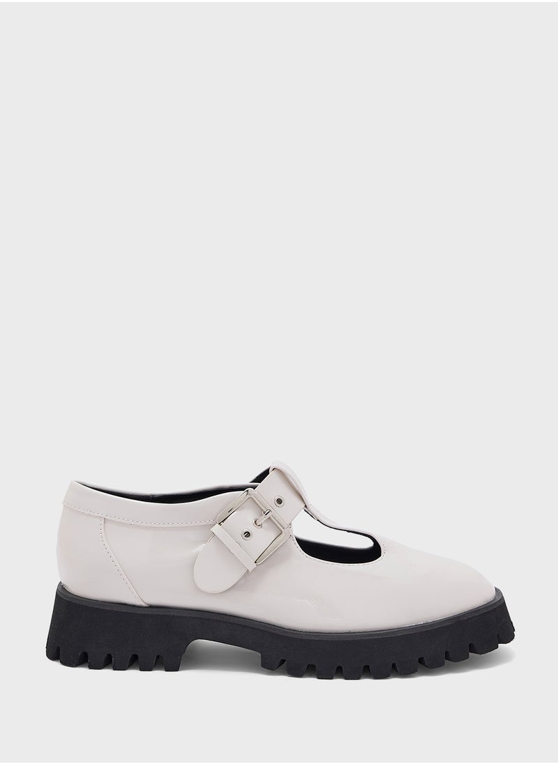 Ginger Chunky Buckle Flat Shoe  - Image 1