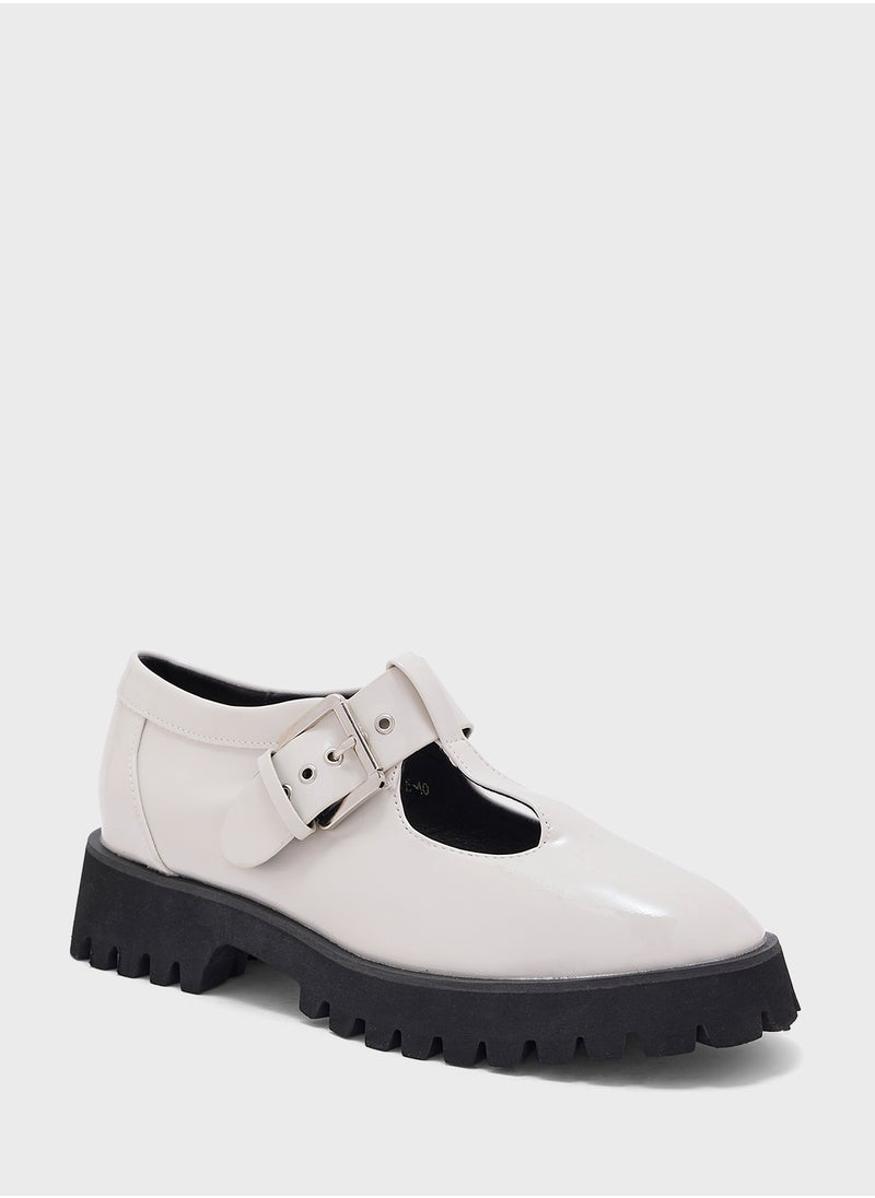 Ginger Chunky Buckle Flat Shoe  - Image 2