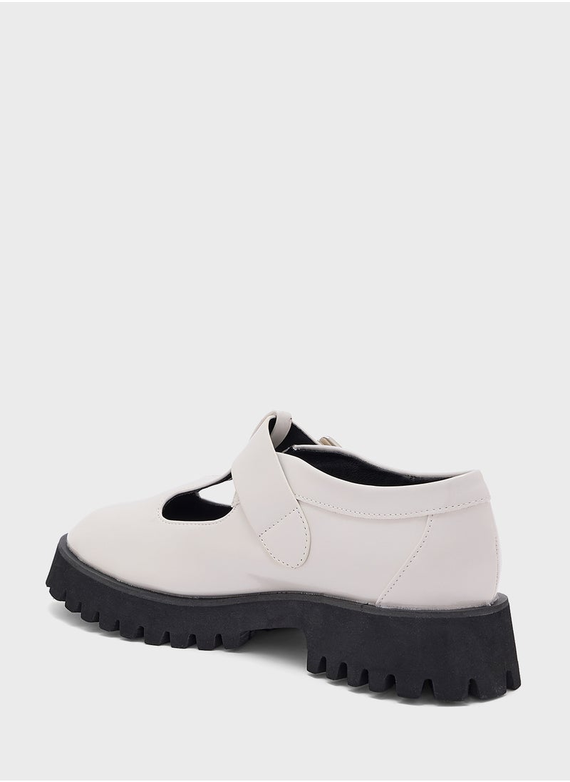 Ginger Chunky Buckle Flat Shoe  - Image 3