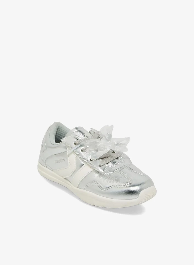 Kappa Girls Bow Lace-Up Ankle School Sneakers