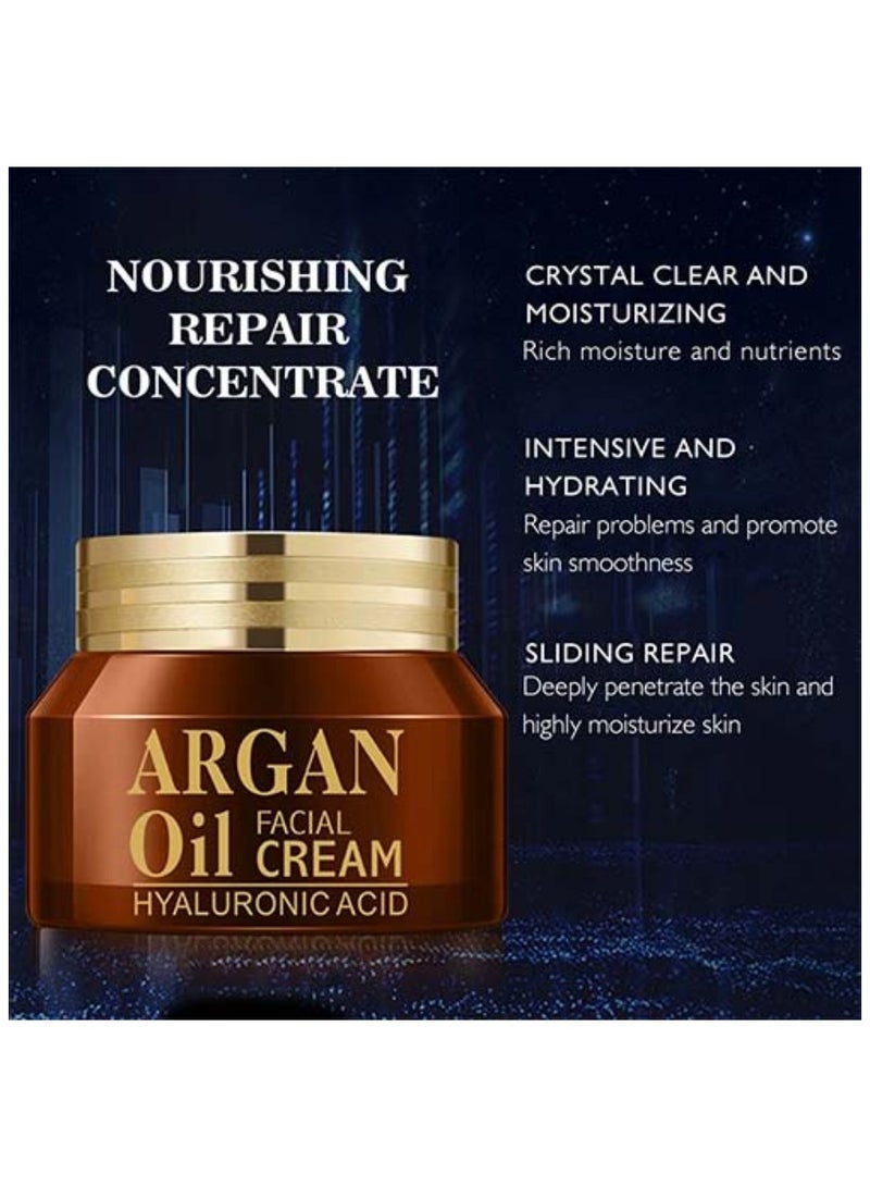 Argan facial cream to cleanse, moisturize and reduce wrinkles for the skin, 50 grams - from Disaar