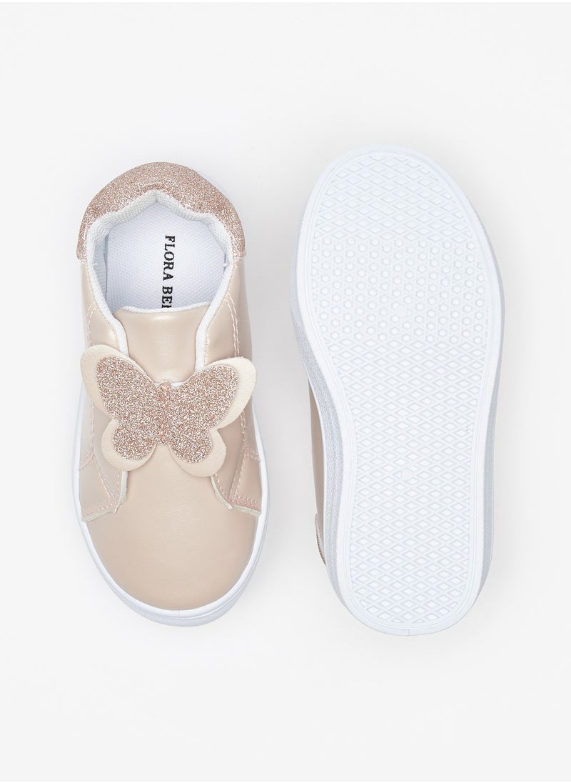 Flora Bella By Shoexpress - Girls Butterfly Embellished Slip On Sneakers - Image 1