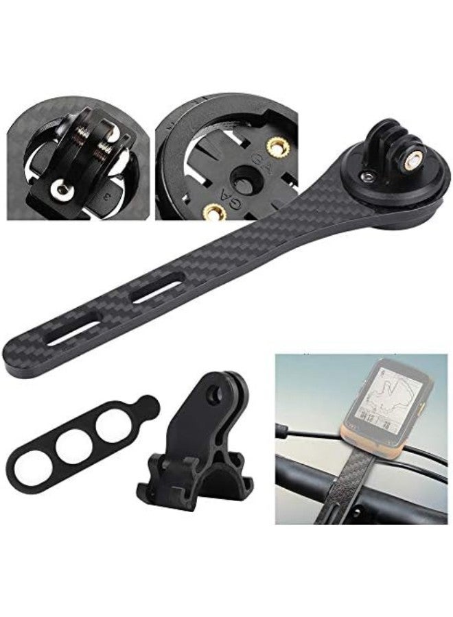 klarako Cycling Computer Mount,Road Bike Cycling Computer Holder Multi-Functional Integrated Bicycle Handlebar Stem for Garmin for Bryton All Series(for Garmin)  - Image 3