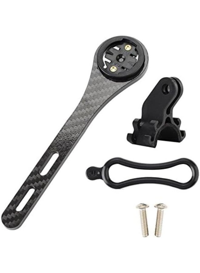 klarako Cycling Computer Mount,Road Bike Cycling Computer Holder Multi-Functional Integrated Bicycle Handlebar Stem for Garmin for Bryton All Series(for Garmin)  - Image 1