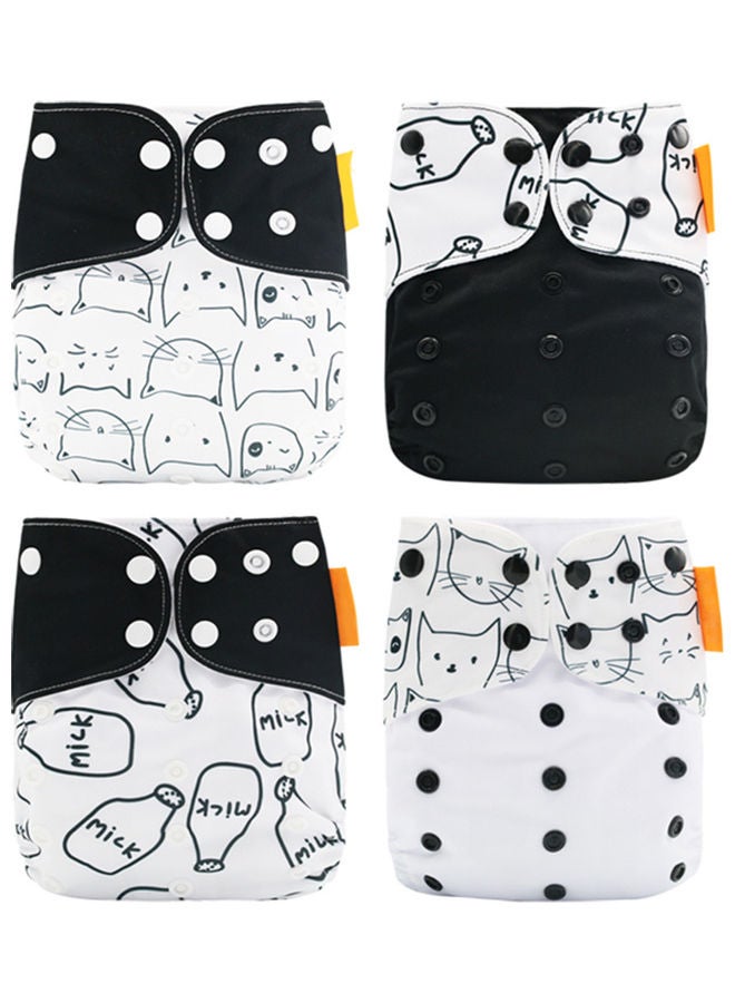 NIBEMINENT 4-Piece Washable Cloth Diaper Set - Image 1