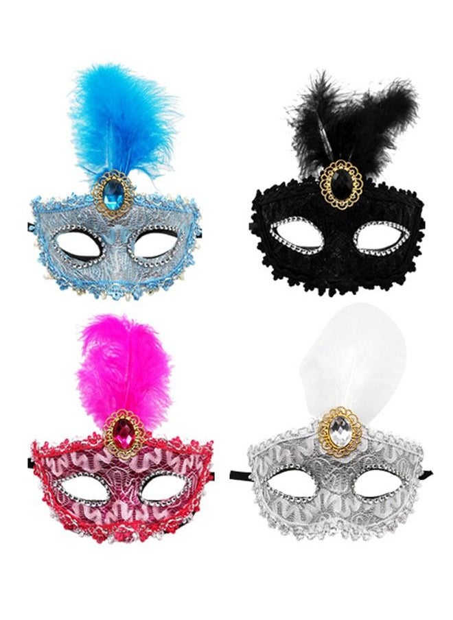 ZCM-HAPPY - Set of 4 Fancy Masquerade Masks - Image 1