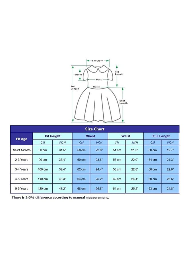 إسكدنيا زي أميرة تنكري مرفق بقوس رأس 90سم - Image 5
