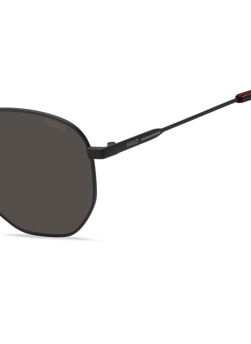 HUGO BOSS - Men's Octagonal Sunglasses Hg 1178/S Mtt Black 55 - Image 1