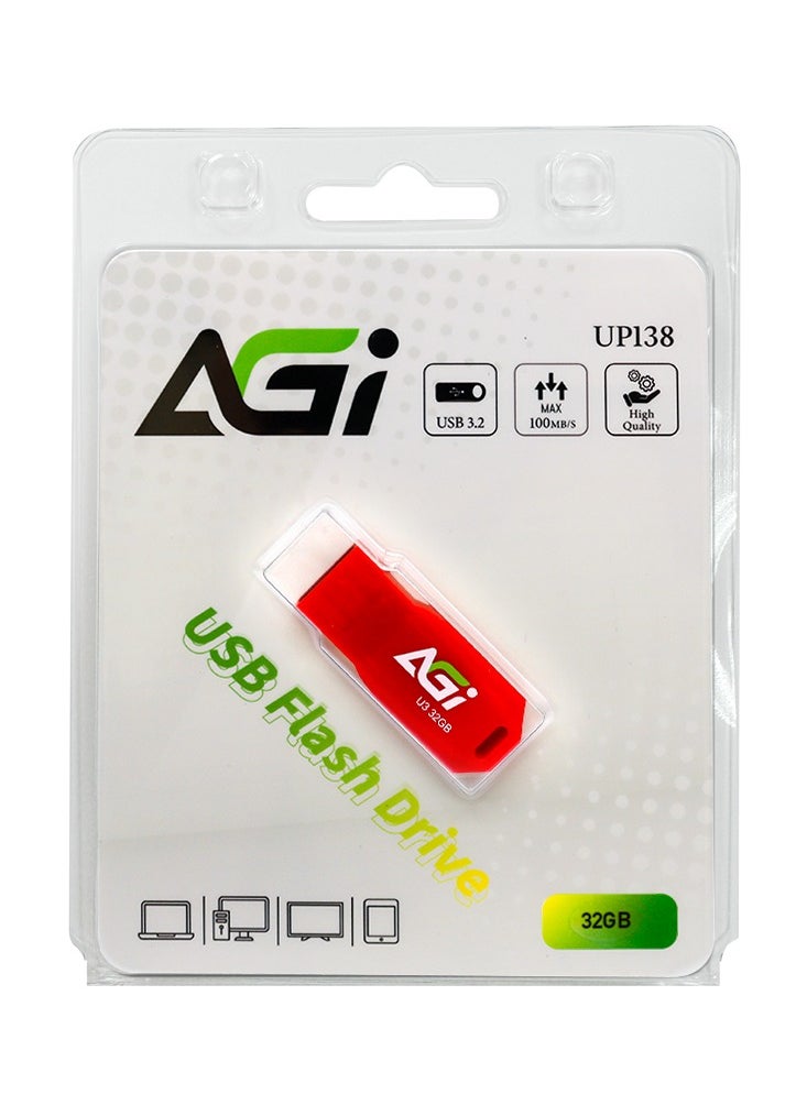 AGI AGI 32GB USB 3.2 Flash Drive - AGI032-GBR-UP138 32 GB  - Image 5