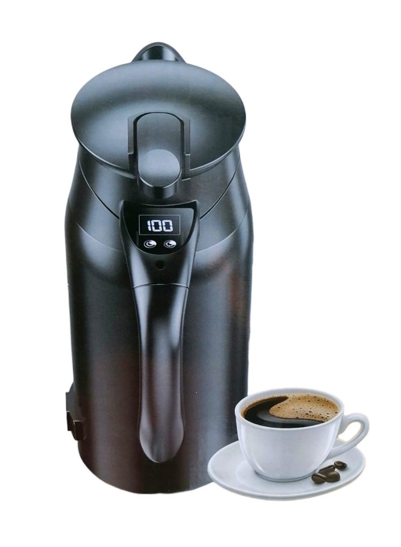 دينكس غلاية كهربائية لتسخين كوب الماء للسيارة 12 فولت/24 فولت 800 مل، لون أسود - Image 1