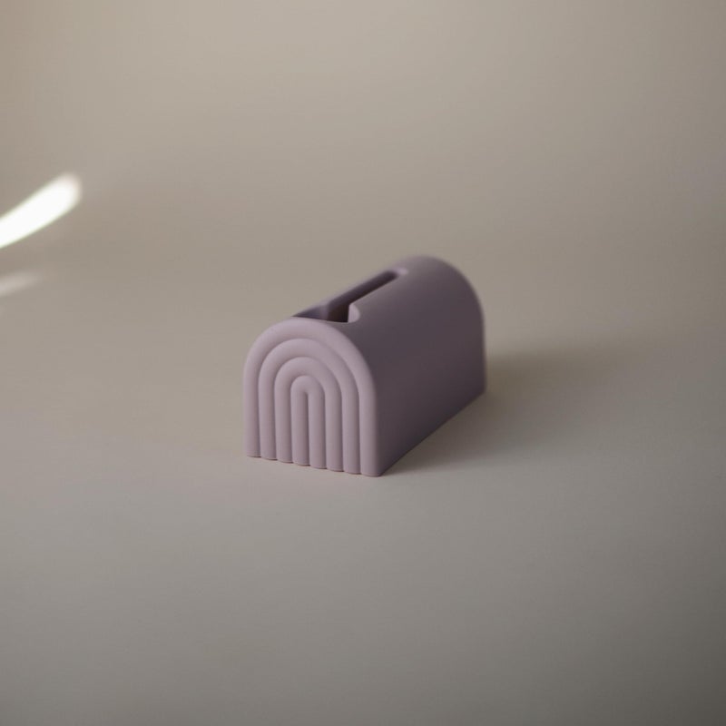 mushie Bath Spout Cover | Soft Silicone Bathtub Faucet Safety Guard for Kids | Universal Fit (Soft Lilac) - Image 3