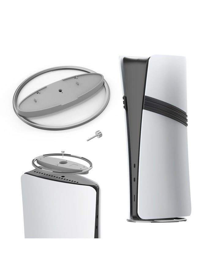 general PS5/PS5 Slim/PS5 PRO Full Series Host Upright Stand PS5 Universal Round Base Stand-Product Color:Black - Image 3