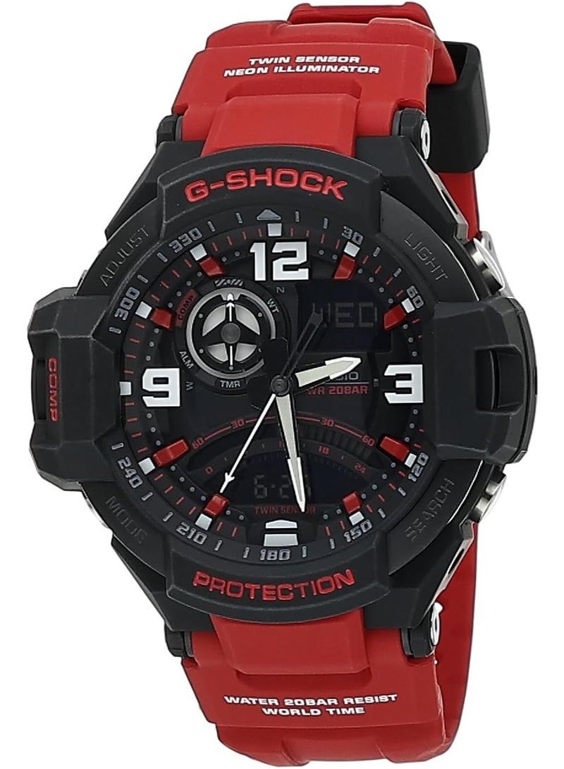 كاسيو ساعة كاسيو جي-شوك ​​جرافيتي ماستر التناظرية الرقمية للرجال - GA-1000-4BDR - Image 1