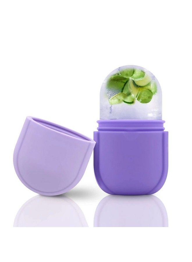 iMeasy Ice Roller For Face And Eye Upgrated Ice Facial Rollerfacial Beauty Ice Roller Skin Care Tools Ice Facial Cube Gua Sha Face Massage Silicone Ice Mold For Face Beauty (Purple) - Image 1