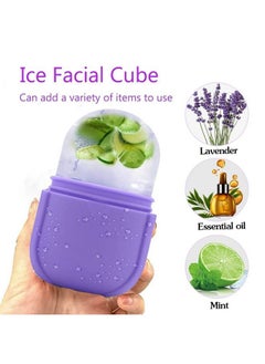 iMeasy Ice Roller For Face And Eye Upgrated Ice Facial Rollerfacial Beauty Ice Roller Skin Care Tools Ice Facial Cube Gua Sha Face Massage Silicone Ice Mold For Face Beauty (Purple)  - Image 4