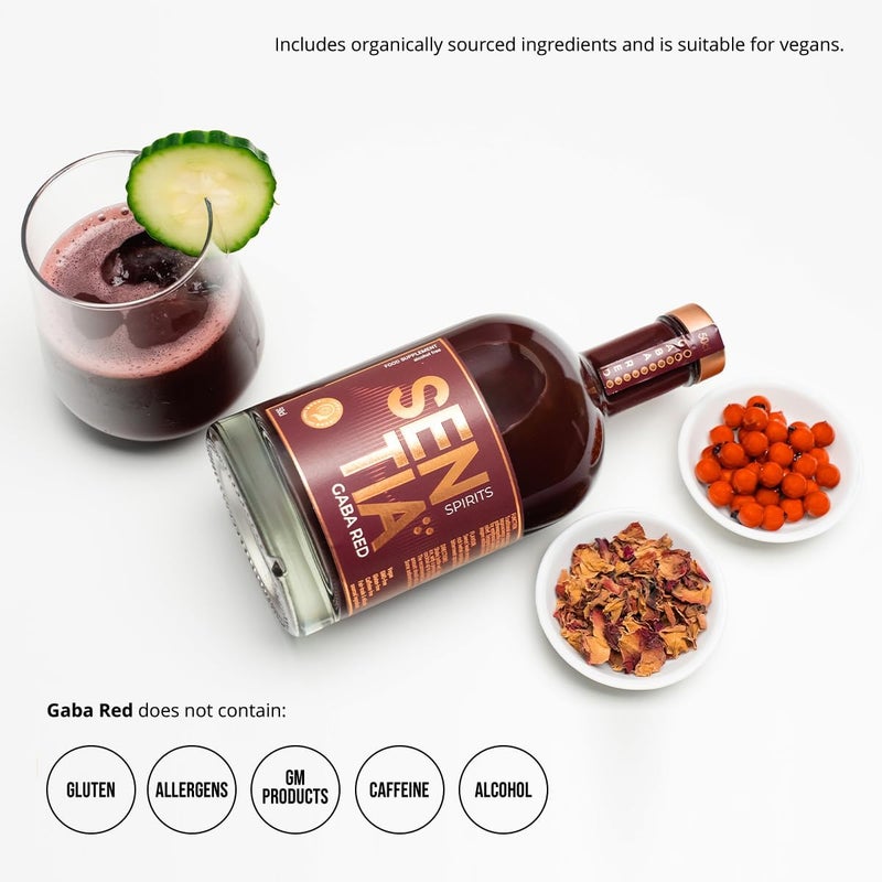 Sentia Spirits Gaba Red - Alcohol Free Botanical Drink - Image 3