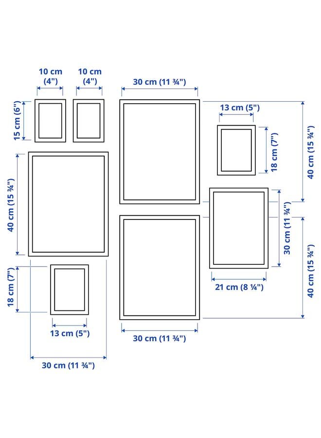 Zaboon Frame With Poster, Set Of 8, Little Things - Image 4