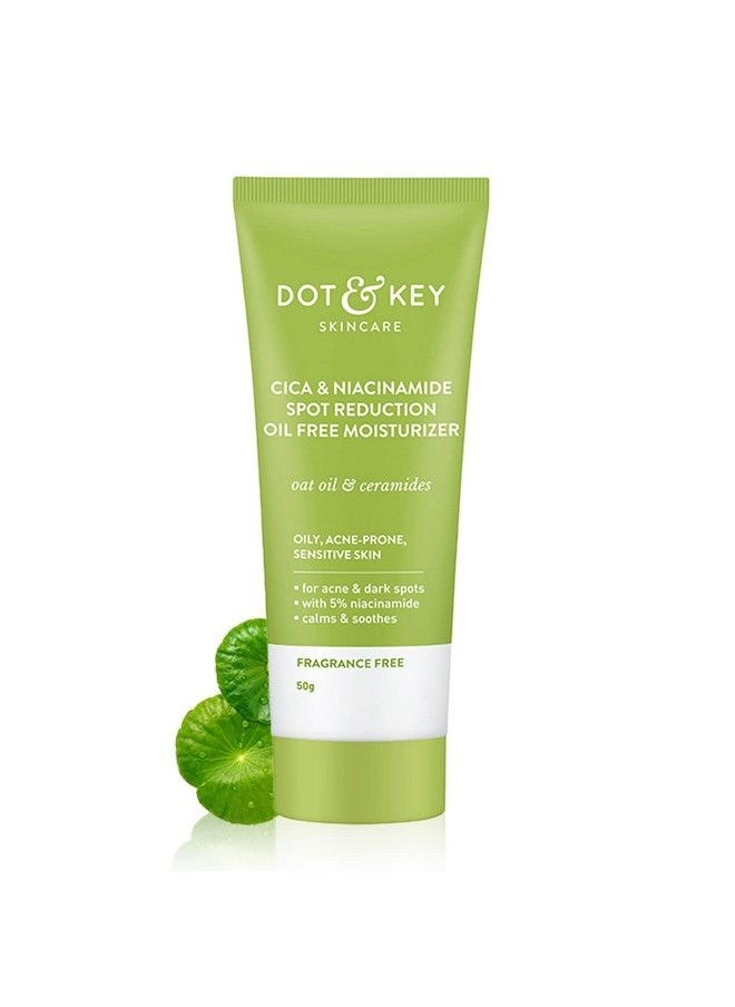 Dot & Key Cica + Niacinamide Spot Reduction Acne Face Moisturizer; Fades Acne Dark Spots & Blemishes Soothes Redness & Irritation; For Oily Acne Prone & Sensitive Skin; 50Gm  - Image 2