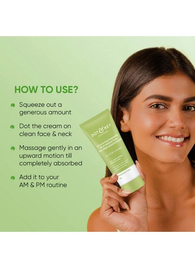 Dot & Key Cica + Niacinamide Spot Reduction Acne Face Moisturizer; Fades Acne Dark Spots & Blemishes Soothes Redness & Irritation; For Oily Acne Prone & Sensitive Skin; 50Gm  - Image 5