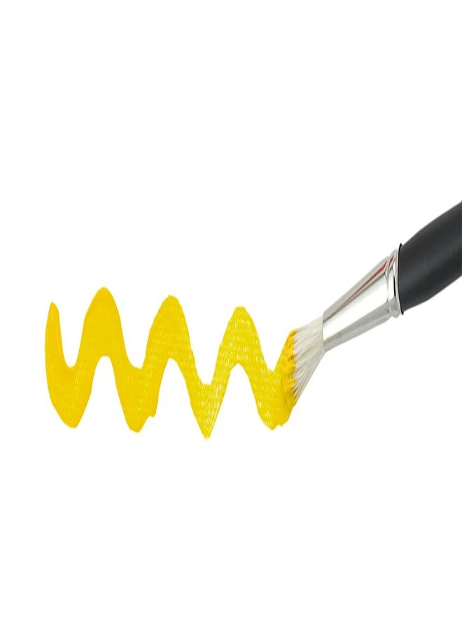 Creative Mark Pro Stroke Premium White Chungking Hog Bristle Artist Paint Brush - Round # 1 - Natural Bristle Brush w/Great Control Suitable for Oils, Watercolors, Acrylics, Alkyds, Caseins - Image 3