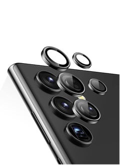 PROMASS Camera lens protector for Samsung Galaxy S23 Ultra Tempered glass metal individual ring cover  - Image 1