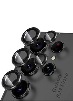 PROMASS Camera lens protector for Samsung Galaxy S23 Ultra Tempered glass metal individual ring cover  - Image 4